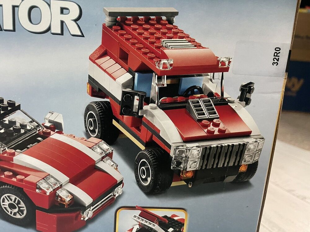 LEGO 5867 CREATOR 3-in-1 Super Speedster Red Car 278 pcs age 7-12 Retired SEALED - Picture 4 of 11